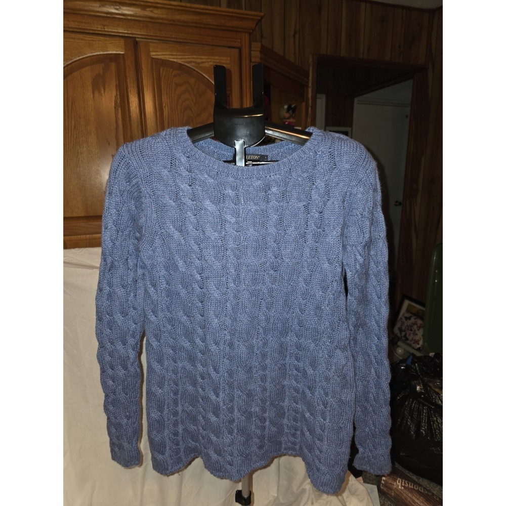 Pendelton Sweater Size L.‎ Fisherman,  Cable Knit, Cottagecore, Lagonlook